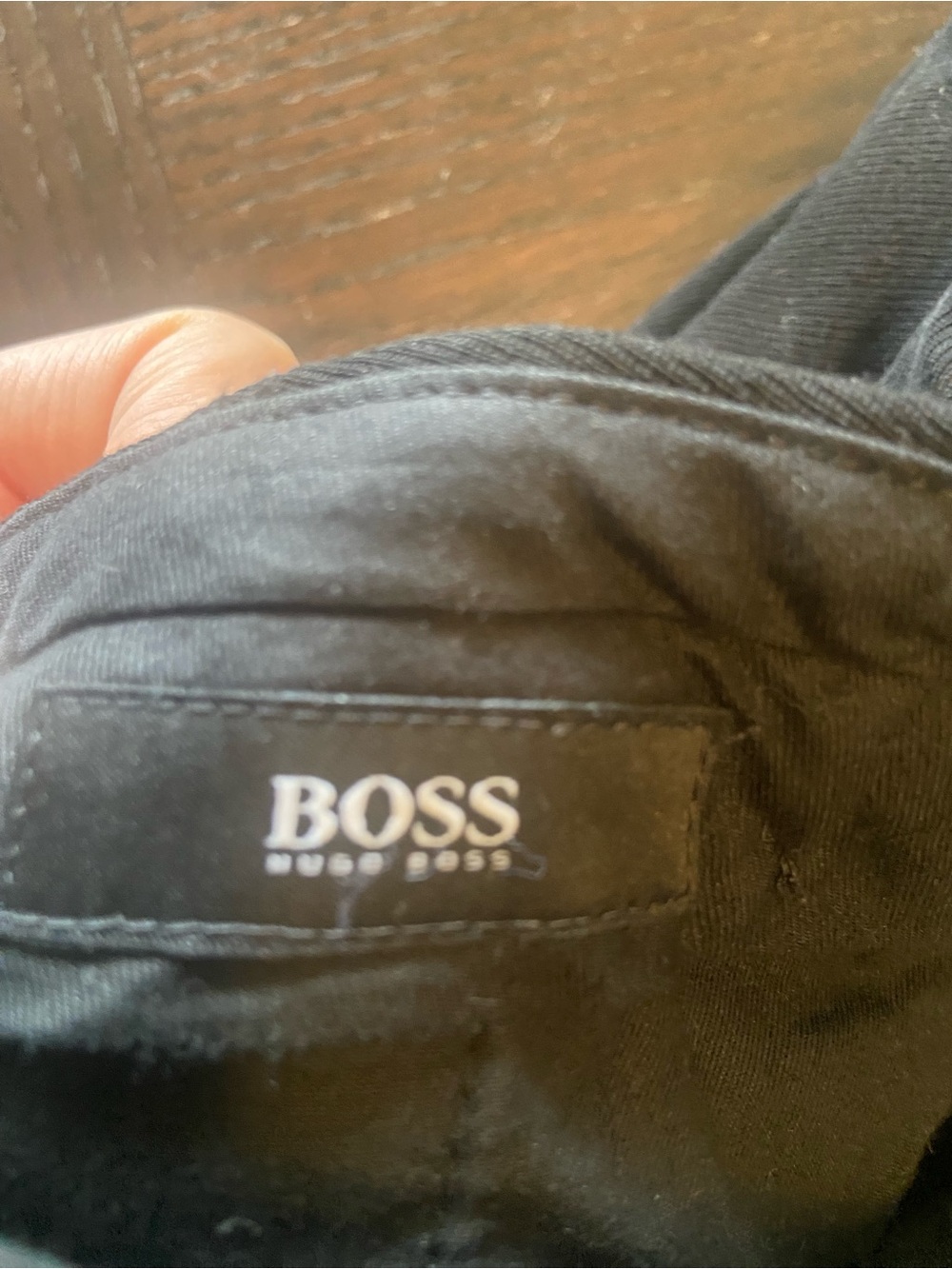 BOSS Black Men's Dress Pants with Subtle Branded Tag